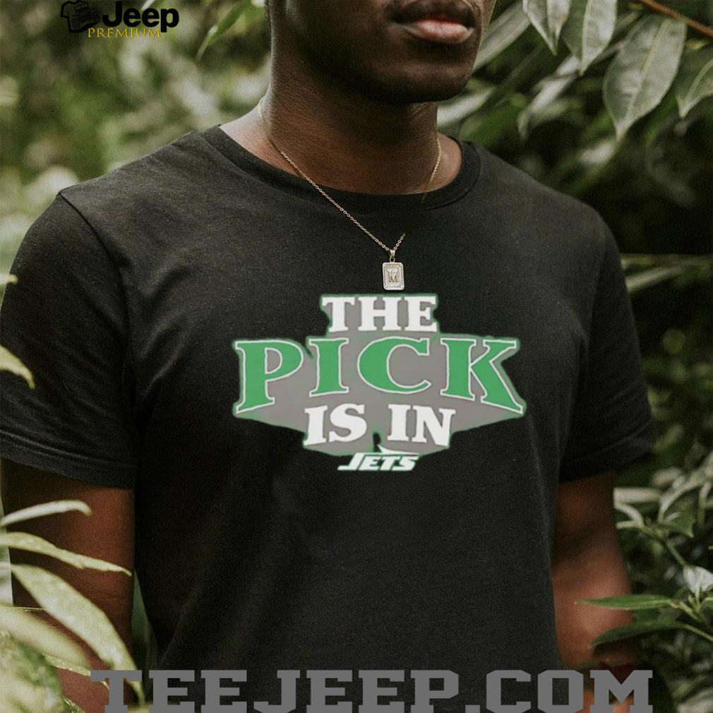 NY Jets The Pick Is In Draft Day Black T Shirt