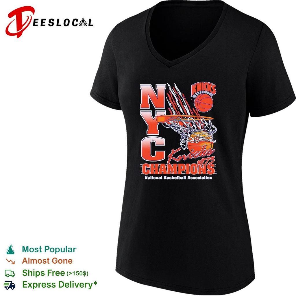 NYC champions basketball net bold poster shirt