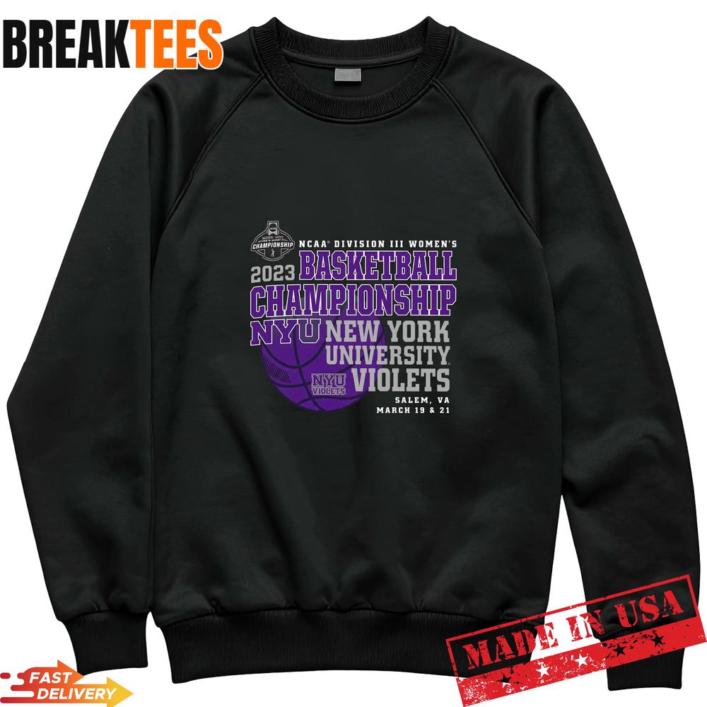 NYU Violets NCAA DIII Women’s Basketball Championship Awesome Fan T-Shirt
