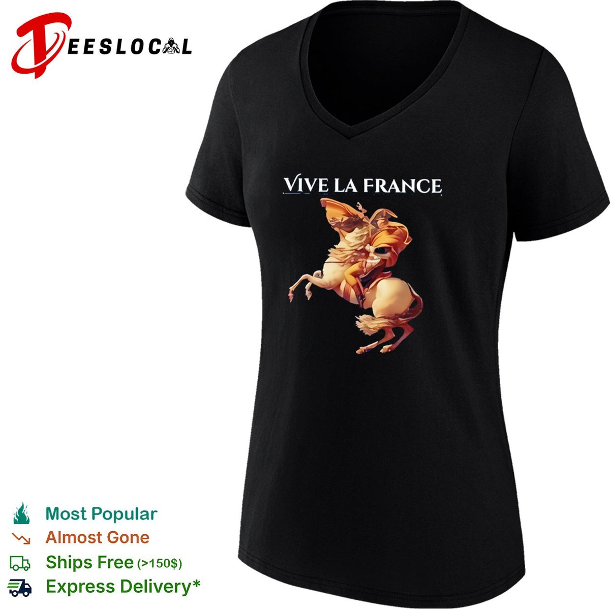 Napoleon Bonaparte crossing the Alps Vive la France shirt