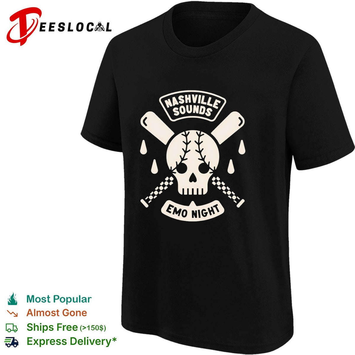 Nashville Sounds Emo Night shirt