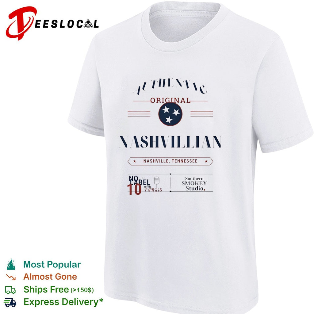 Nashville Southern Smokey Studio Nashvillian authentic original Tennessee shirt