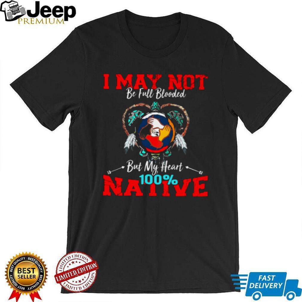 Native American Heart Turtle Pride 100% Native T Shirt