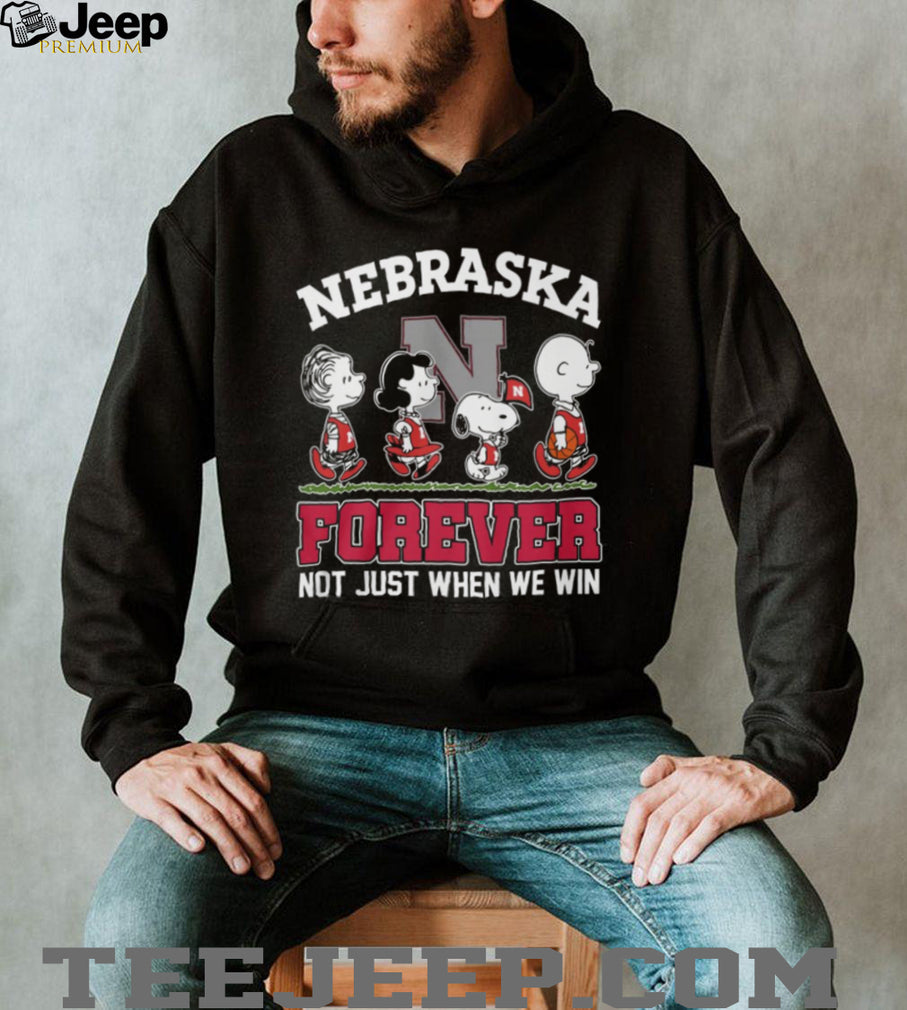 Nebraska Cornhuskers Peanuts Forever Not Just When We Win T Shirt