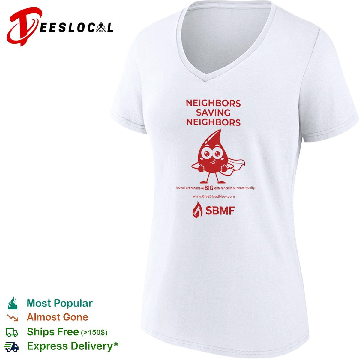 Neighbors Saving Neighbors A small act can make BIG difference in our community shirt