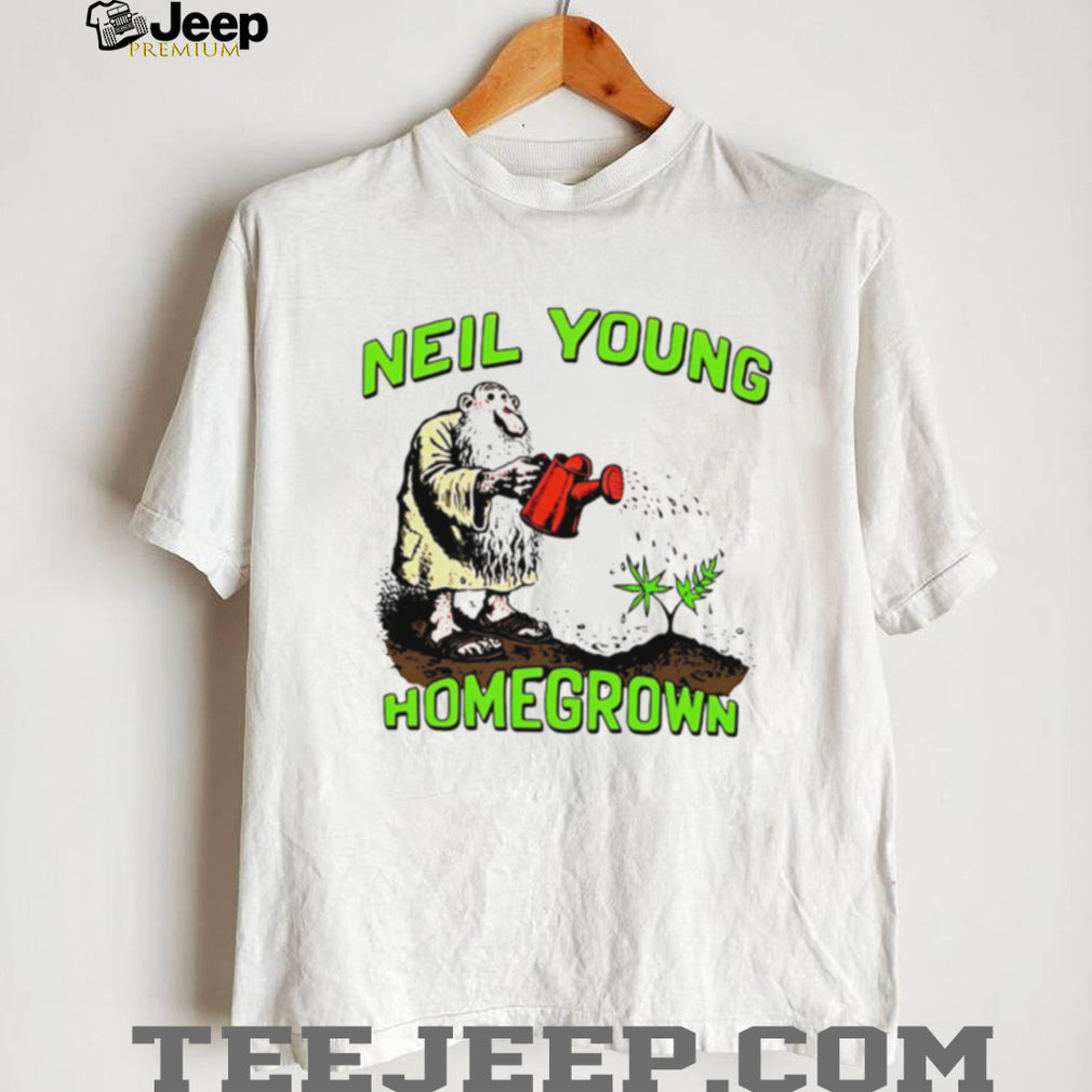 Neil Young Homegrown Hippie Gardening Vintage Style T Shirt