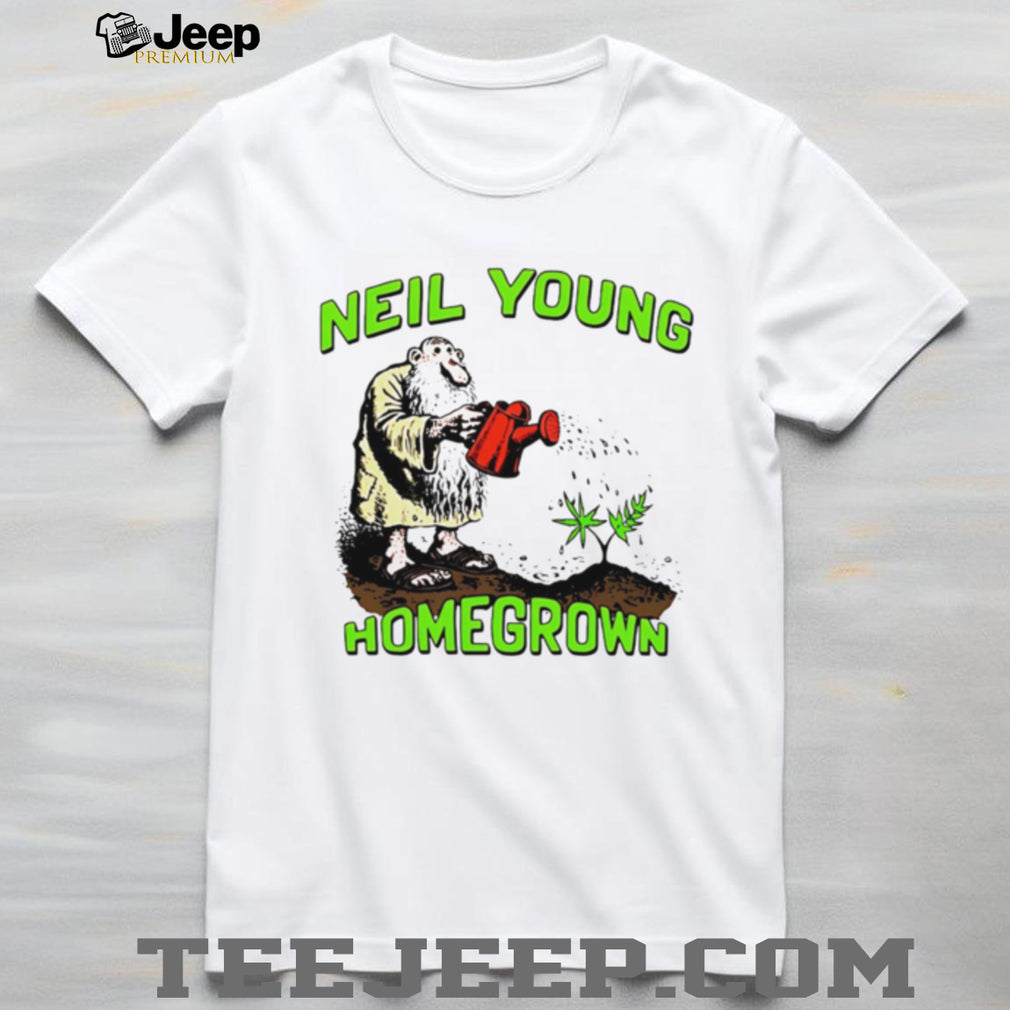 Neil Young Homegrown Hippie Gardening Vintage Style T Shirt