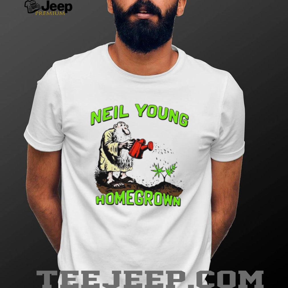 Neil Young Homegrown Hippie Gardening Vintage Style T Shirt