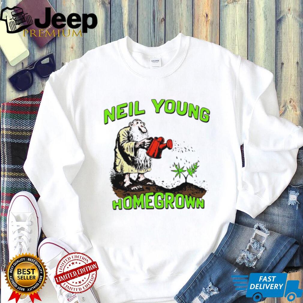Neil Young Homegrown Hippie Gardening Vintage Style T Shirt