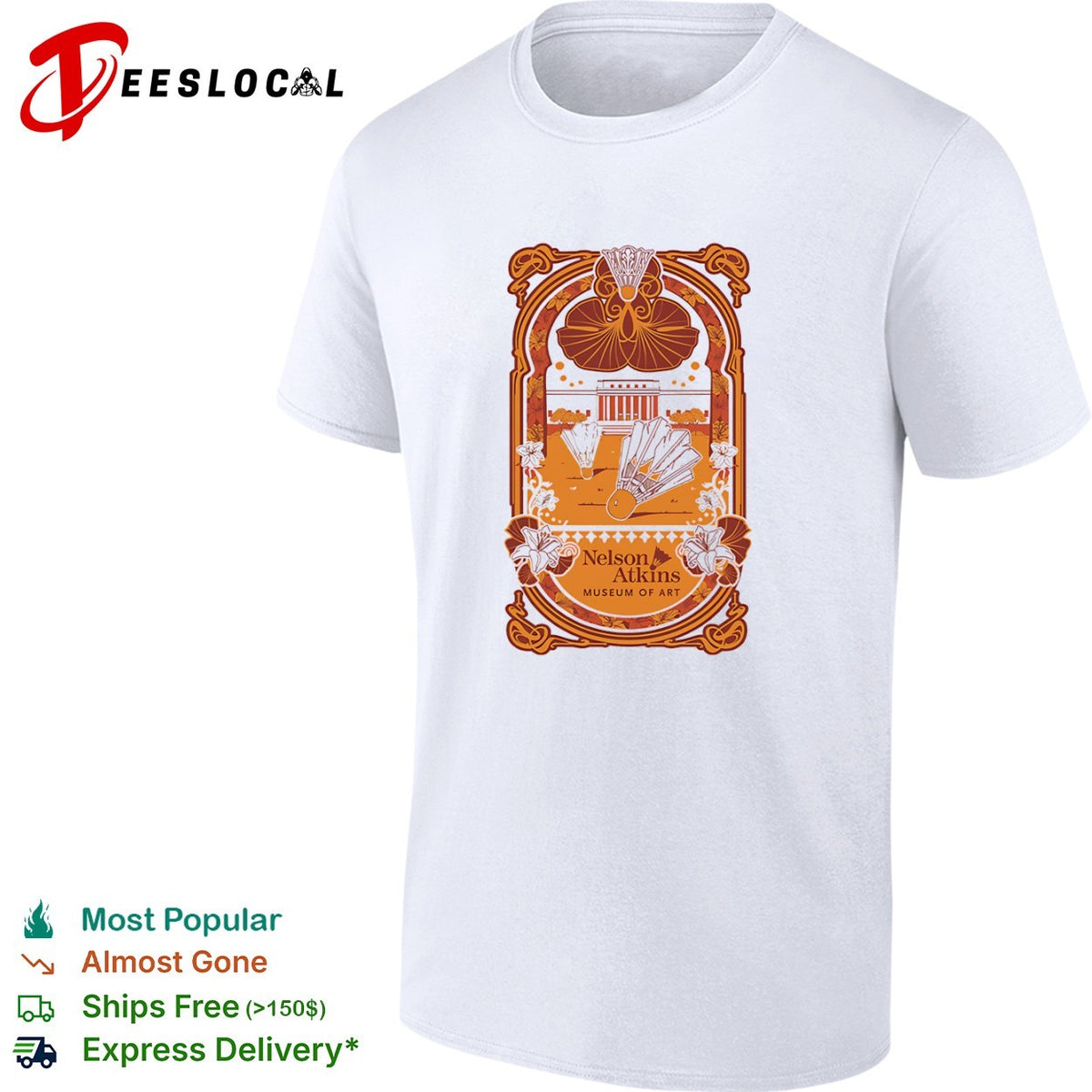 Nelson Atkins Museum of Art giant shuttlecocks shirt