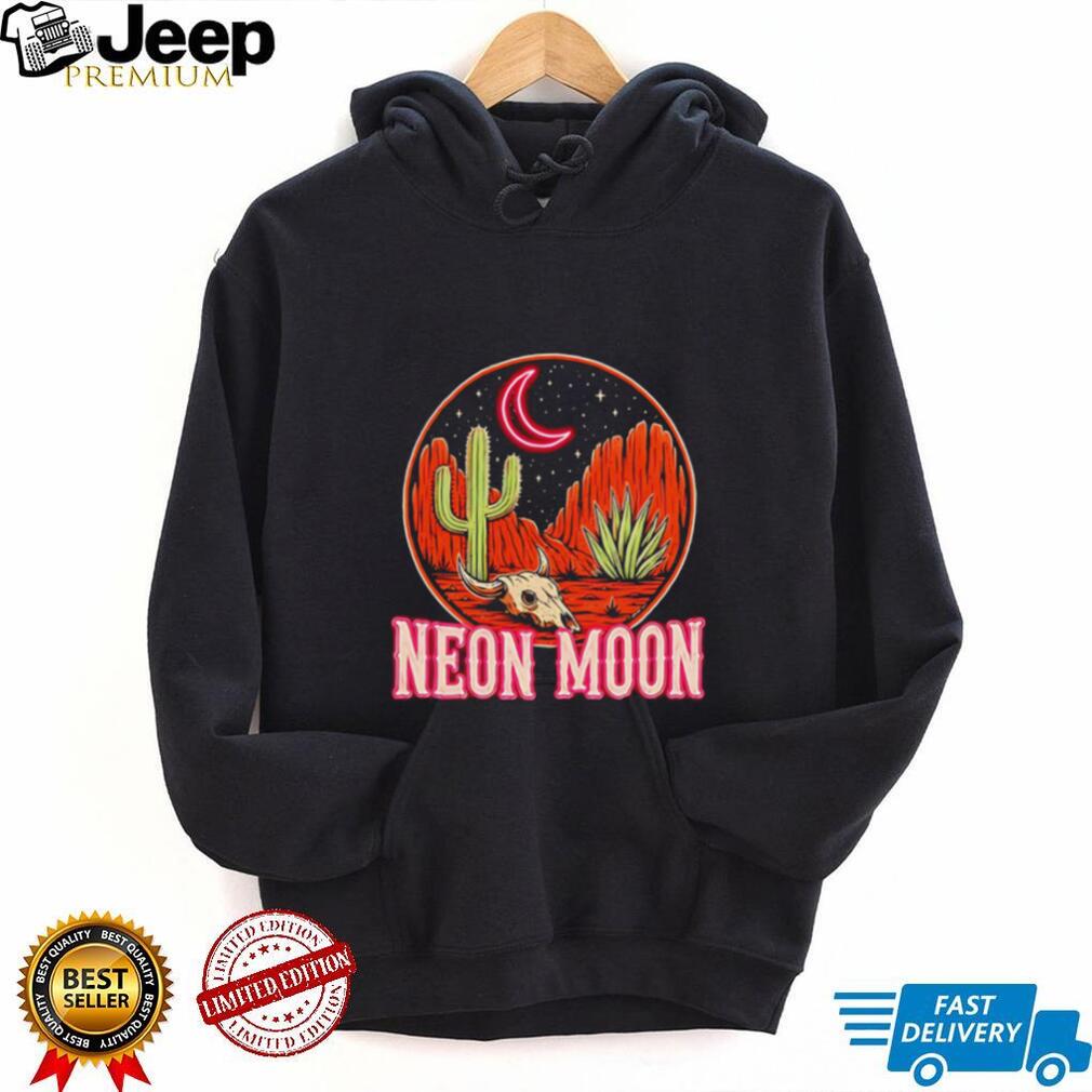 Neon moon desert moon retro shirt
