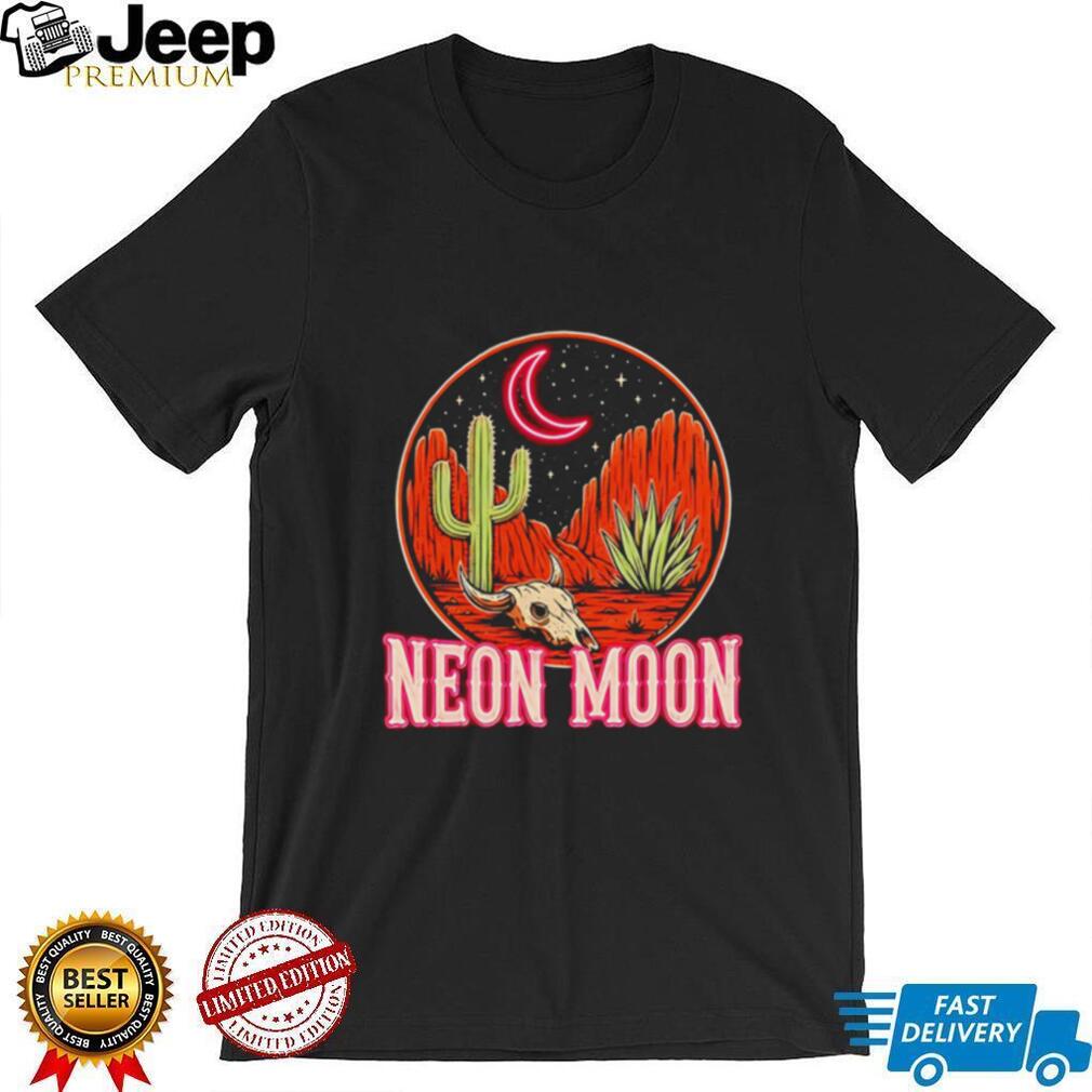 Neon moon desert moon retro shirt