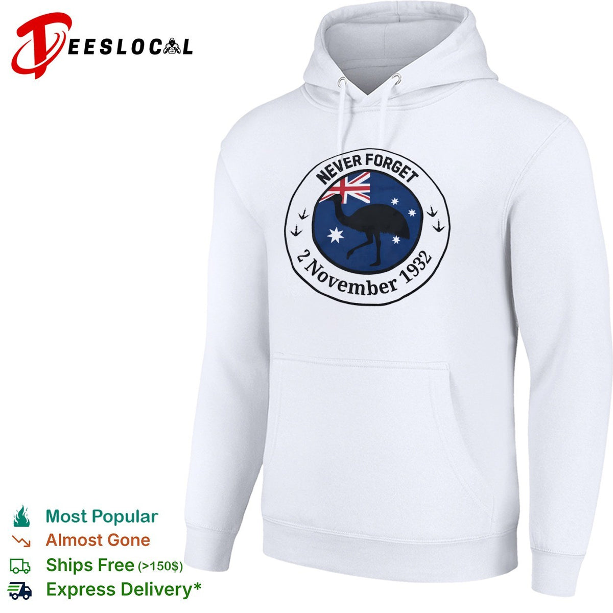 Never Forget 2 November 1932 Emu War Australia Flag shirt