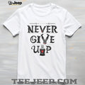 Never Give Up Black Knight Monty Python Inspirational T Shirt