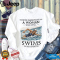 Never Underestimate A Woman Swimmer In Her Seventies Shirt