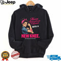 Never Underestimate A Woman With A New Knee Replacement Survivor Inspirational Gift Unisex Shirt