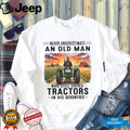 Never Underestimate An Old Man Drives Tractors Shirt