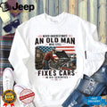 Never Underestimate An Old Man Who Fixes Cars 70s Mechanic Shirt