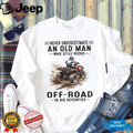 Never Underestimate Old Man Off Road ATV Riding In Seventies Shirt