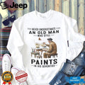 Never Underestimate Old Man Who Paints in Seventies Shirt