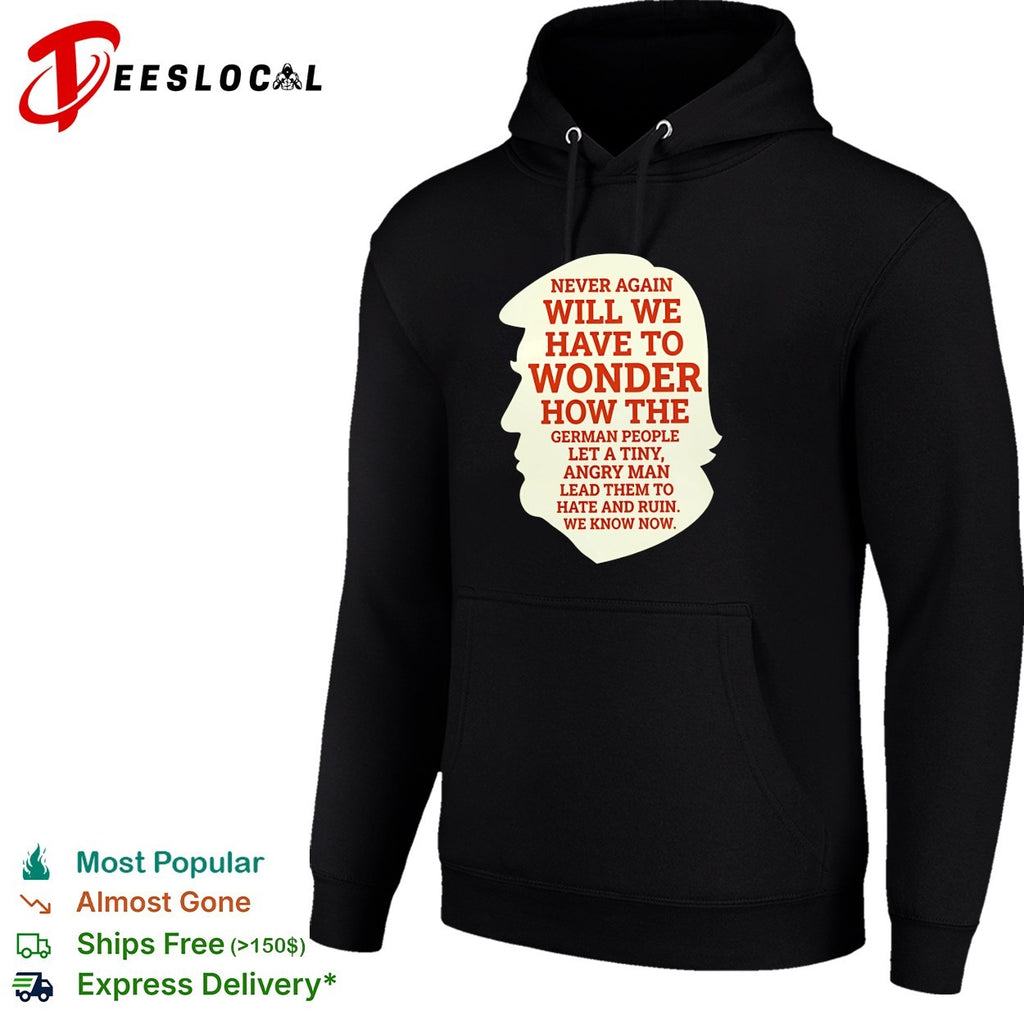 Never again will we have to wonder how the German people silhouette graphic shirt