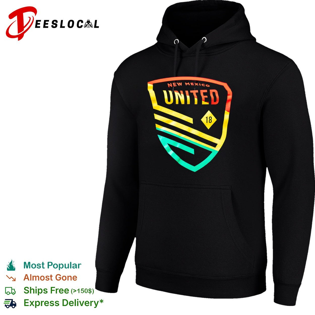 New Mexico United 18 shield logo soccer crest team shirt