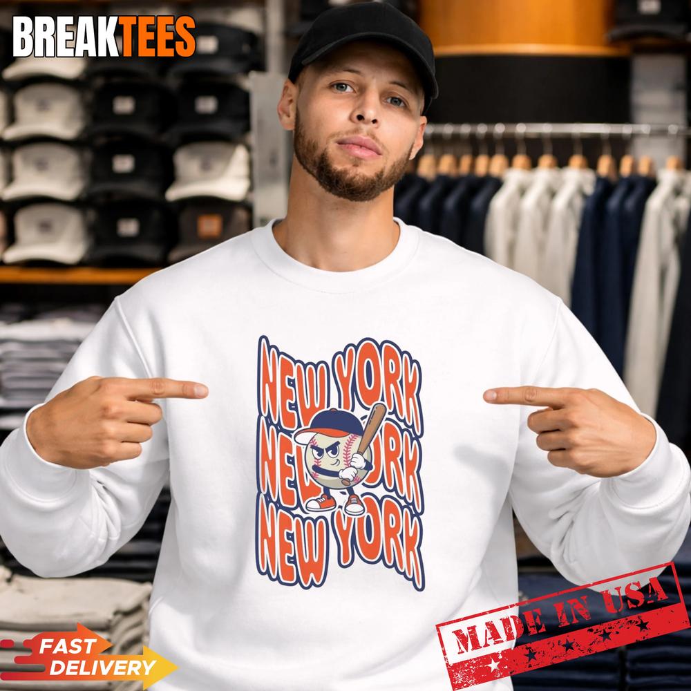 New York Baseball Retro NY Mascot Shirt
