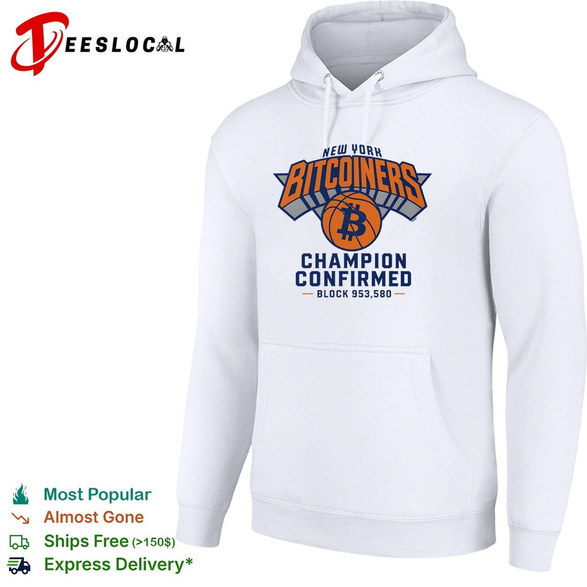 New York Bitcoiners Champion Confirmed Block 953580 shirt