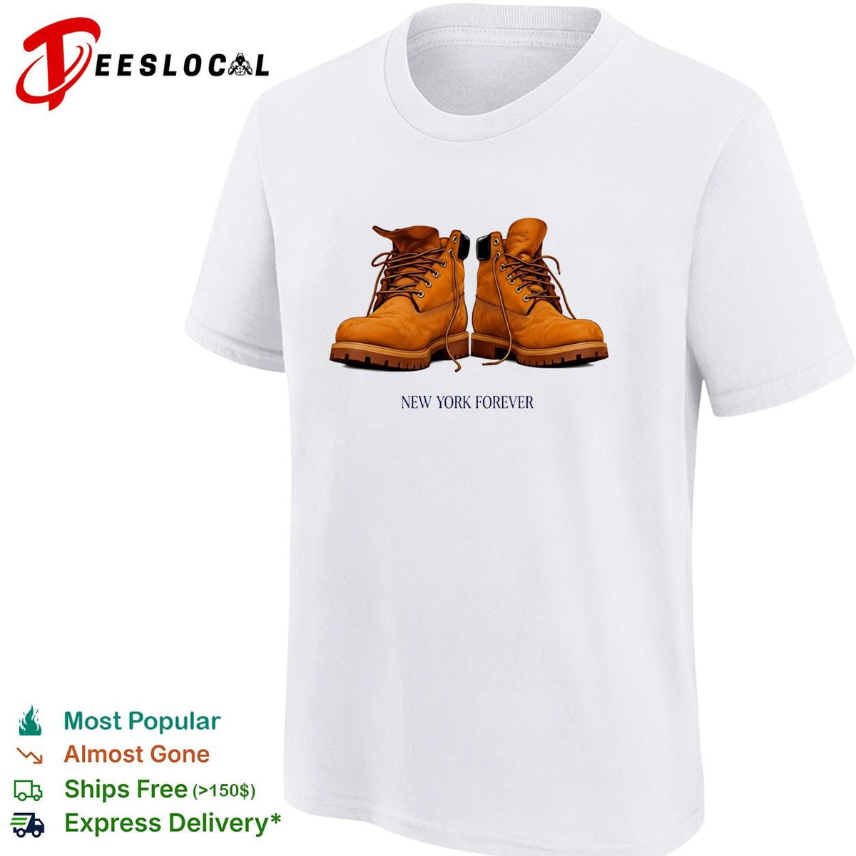 New York Forever Timberland Wheat Boots shirt