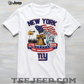 New York Giants Custom Name America’s 250th Anniversary Patriotic V Neck T Shirt