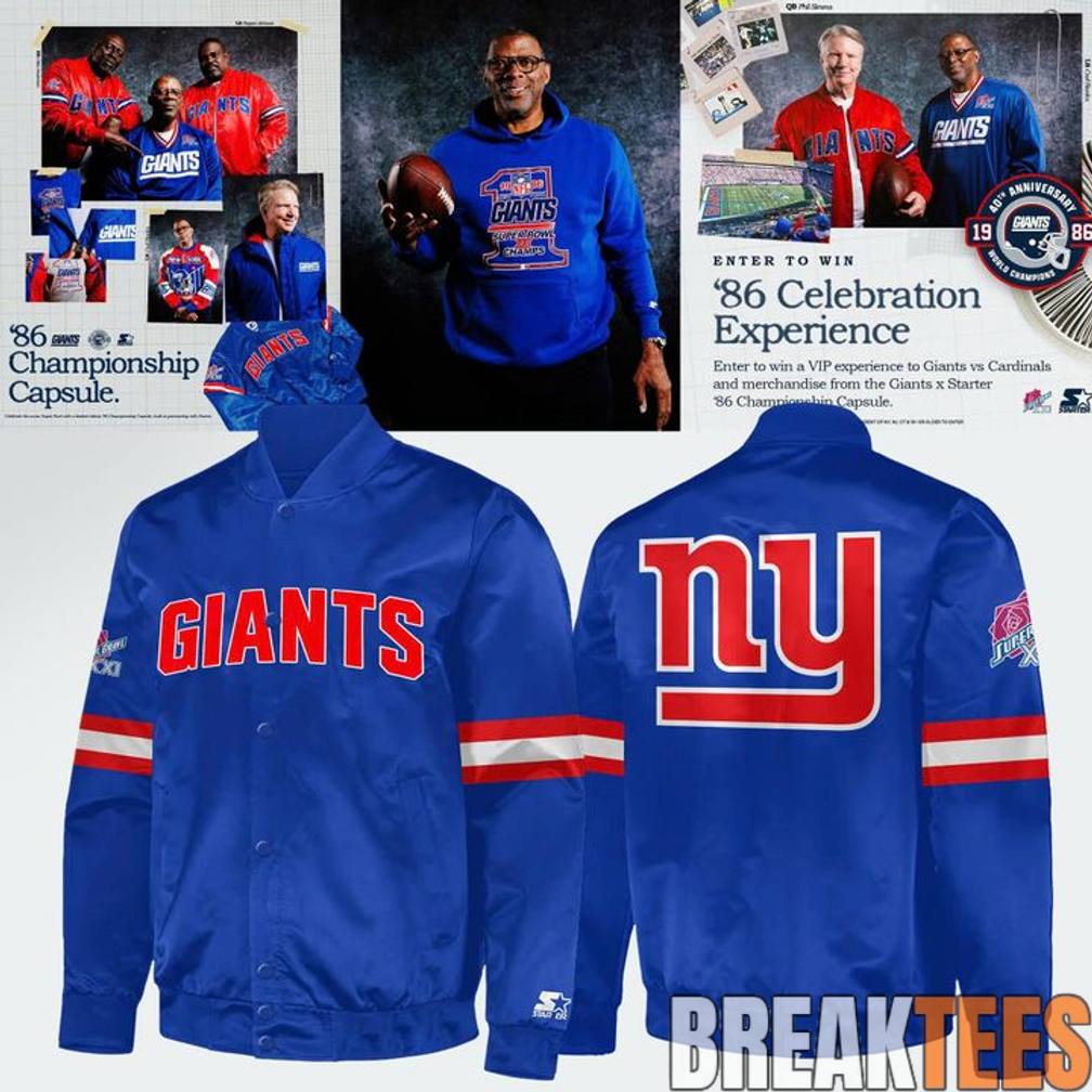 New York Giants The ’86 Championship Bomber Jacket