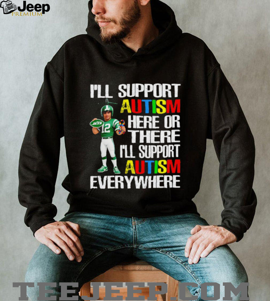 New York Jets Football Player Autism Awareness Support T Shirt