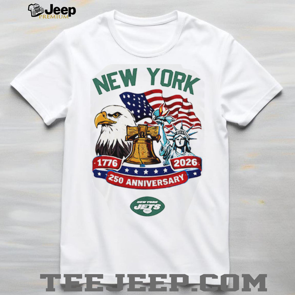 New York Jets Personalized America’s 250th Anniversary Patriotic V Neck T Shirt