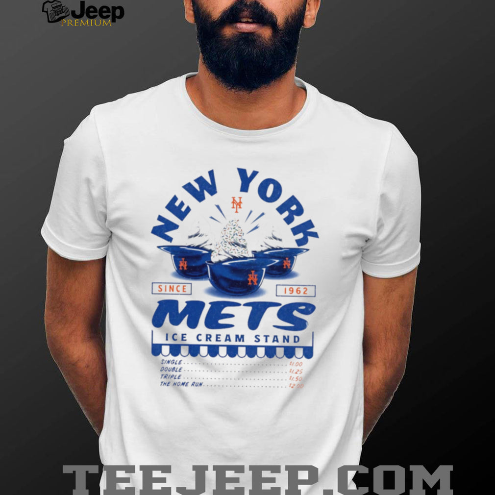 New York Mets Ice Cream Stand Retro Baseball Logo T Shirt