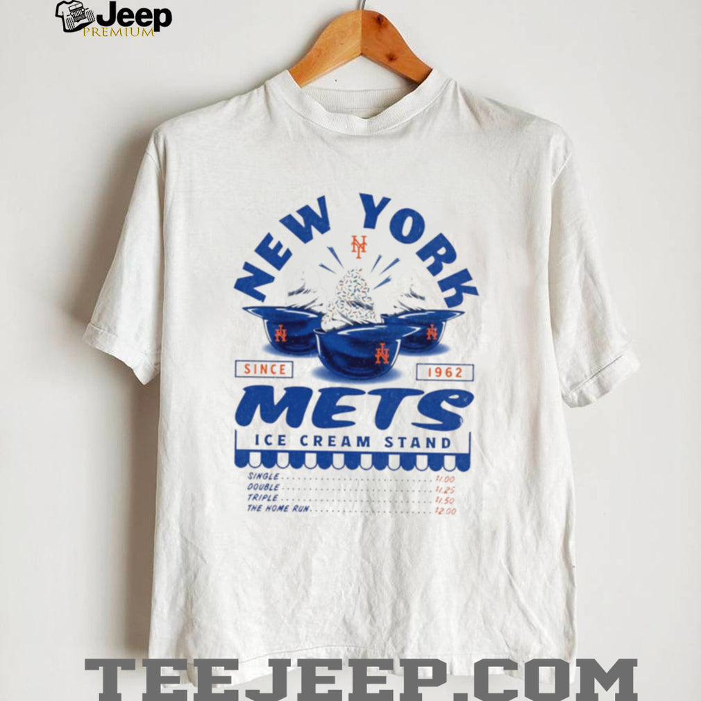 New York Mets Ice Cream Stand Retro Baseball Logo T Shirt