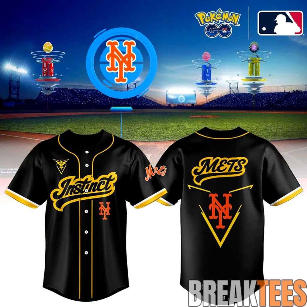New York Mets Pokmon Go Night 2026 ‘Instinct’ Baseball Jersey
