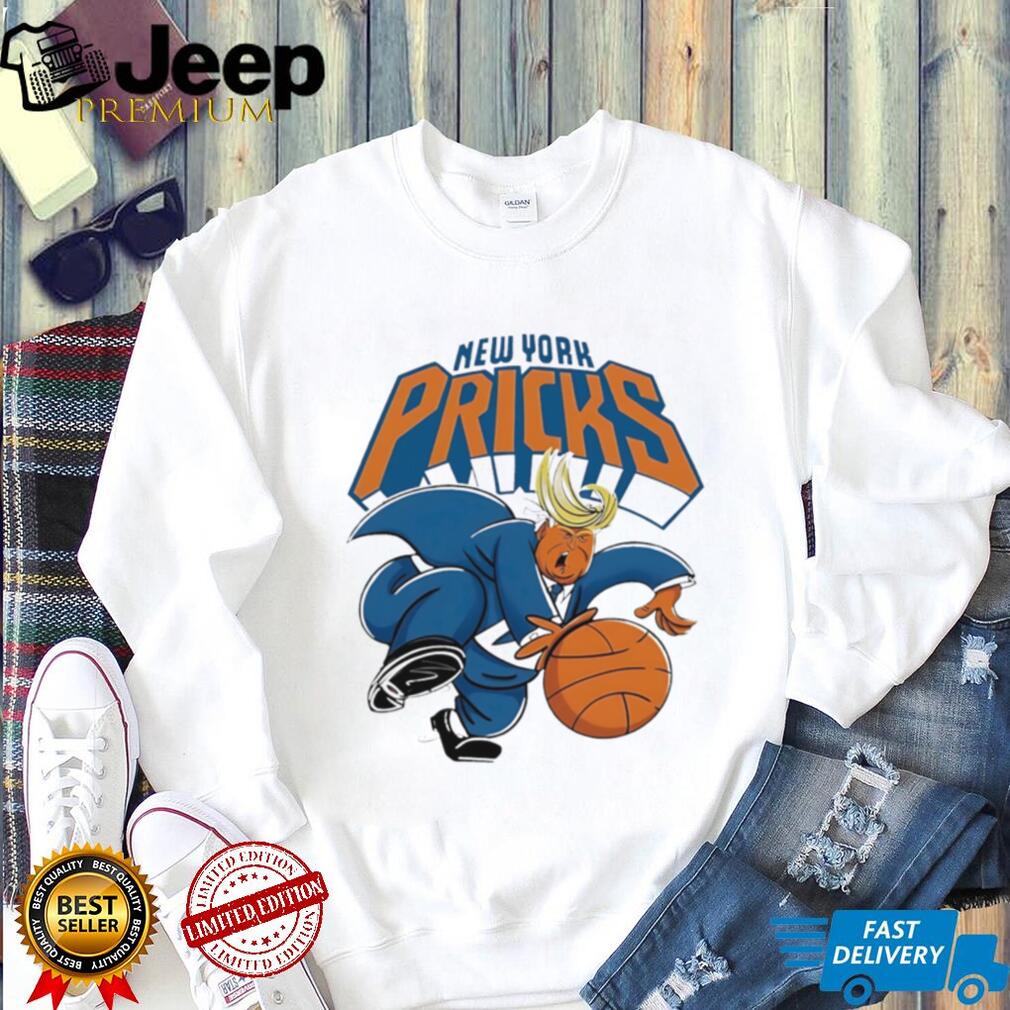 New York Pricks Trump Basketball illustration shirt