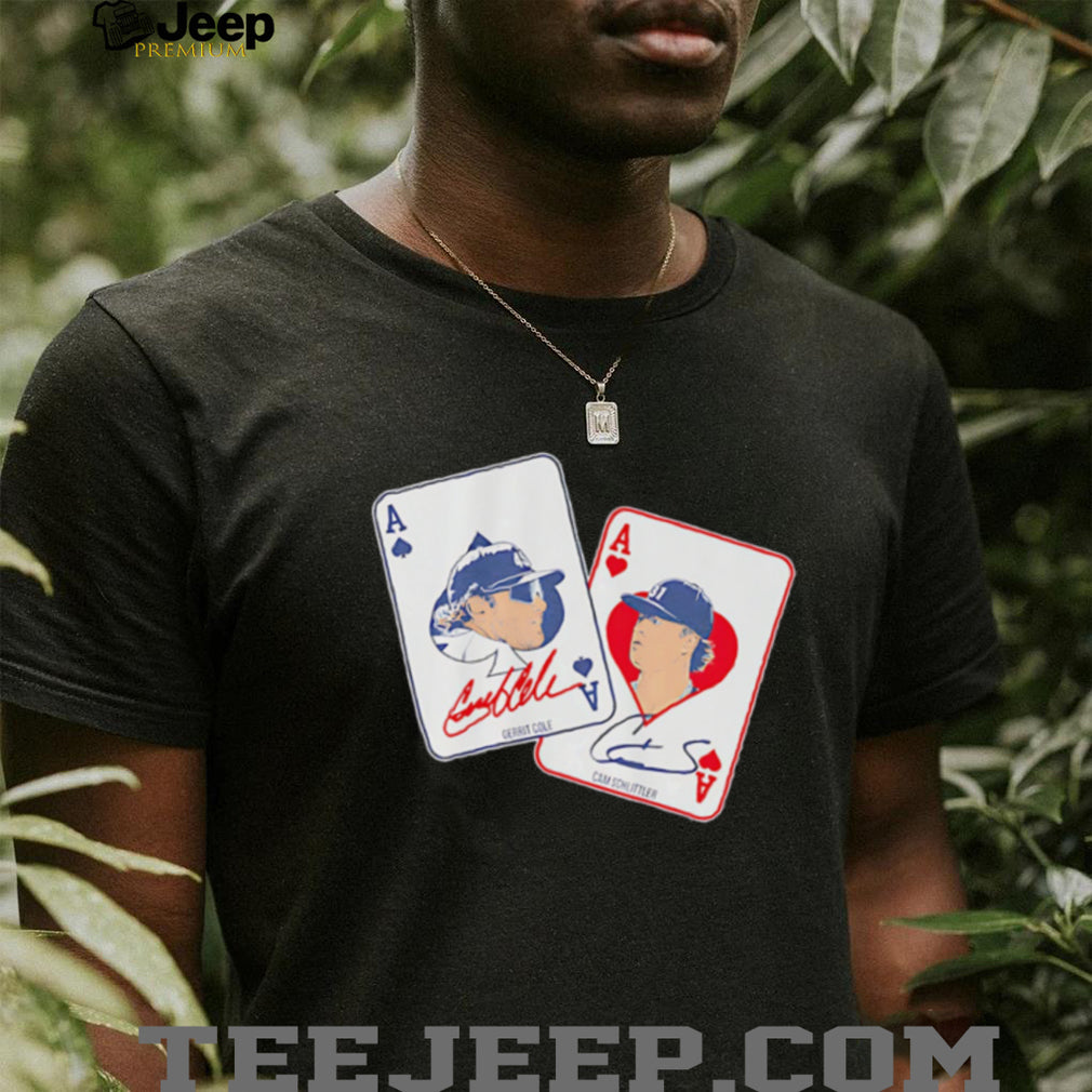 New York Yankees Gerrit Cole and Cam Schlittler Pocket Aces shirt