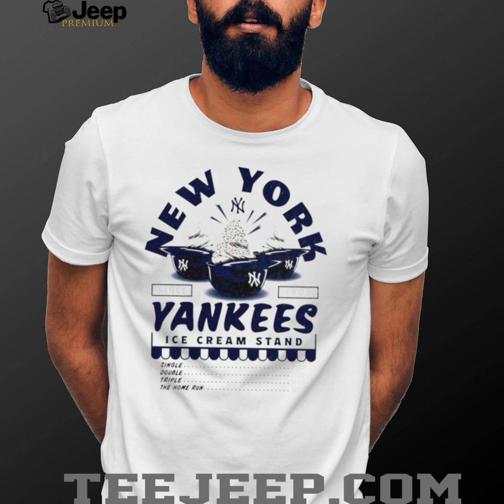 New York Yankees Ice Cream Stand Retro Baseball Logo T Shirt