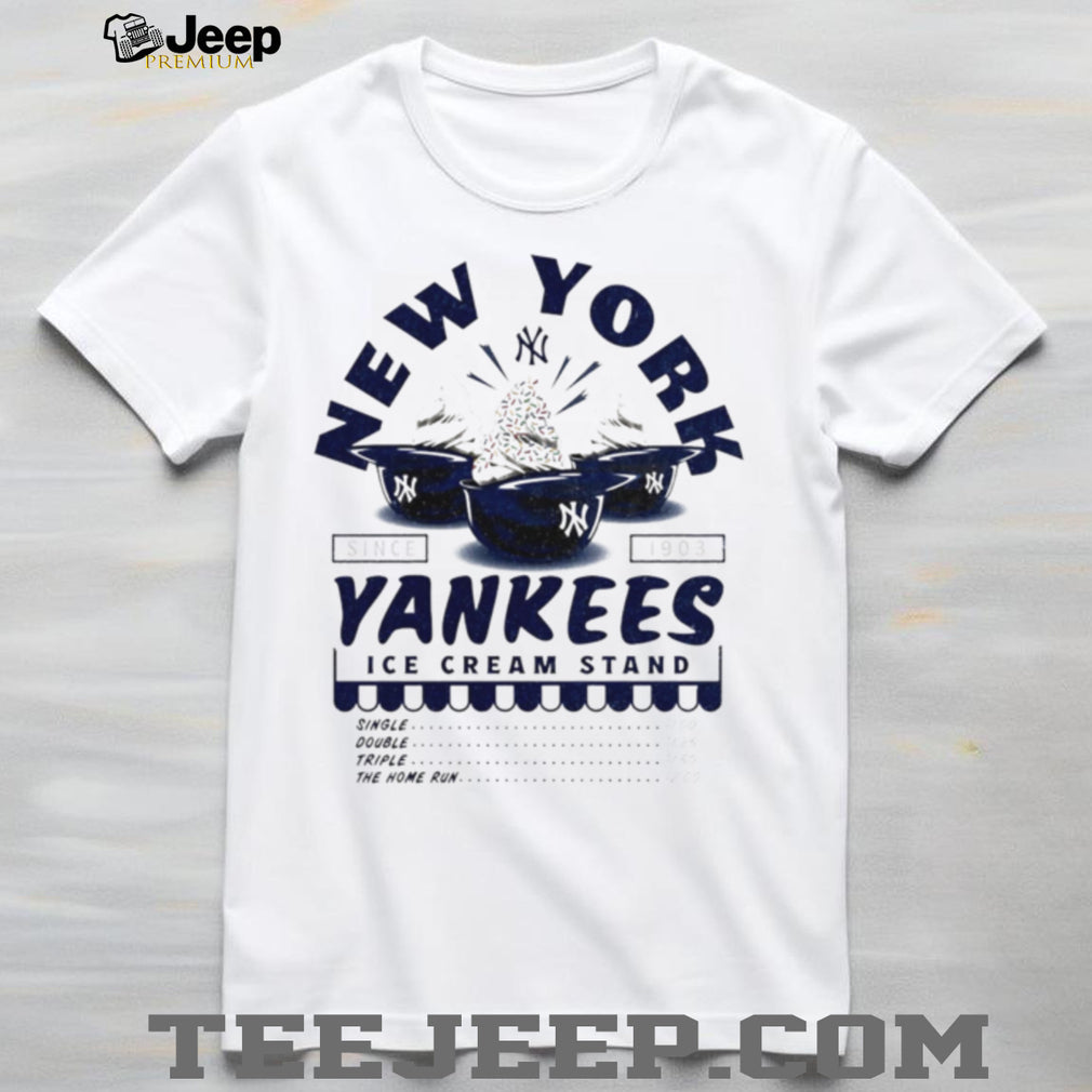 New York Yankees Ice Cream Stand Retro Baseball Logo T Shirt