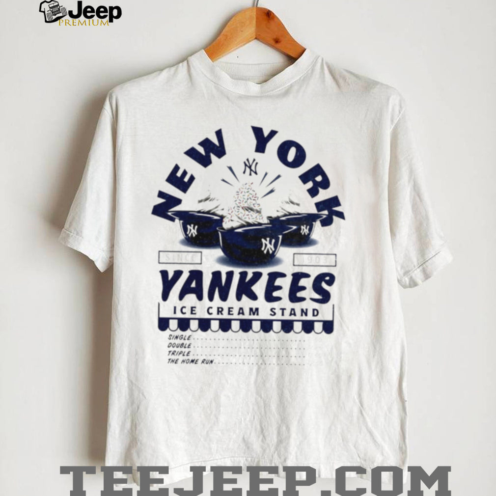 New York Yankees Ice Cream Stand Retro Baseball Logo T Shirt