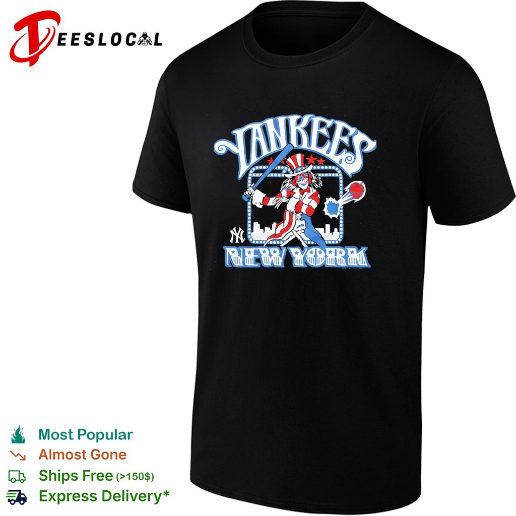 New York Yankees x Grateful Dead Uncle Sam MLB graphic shirt