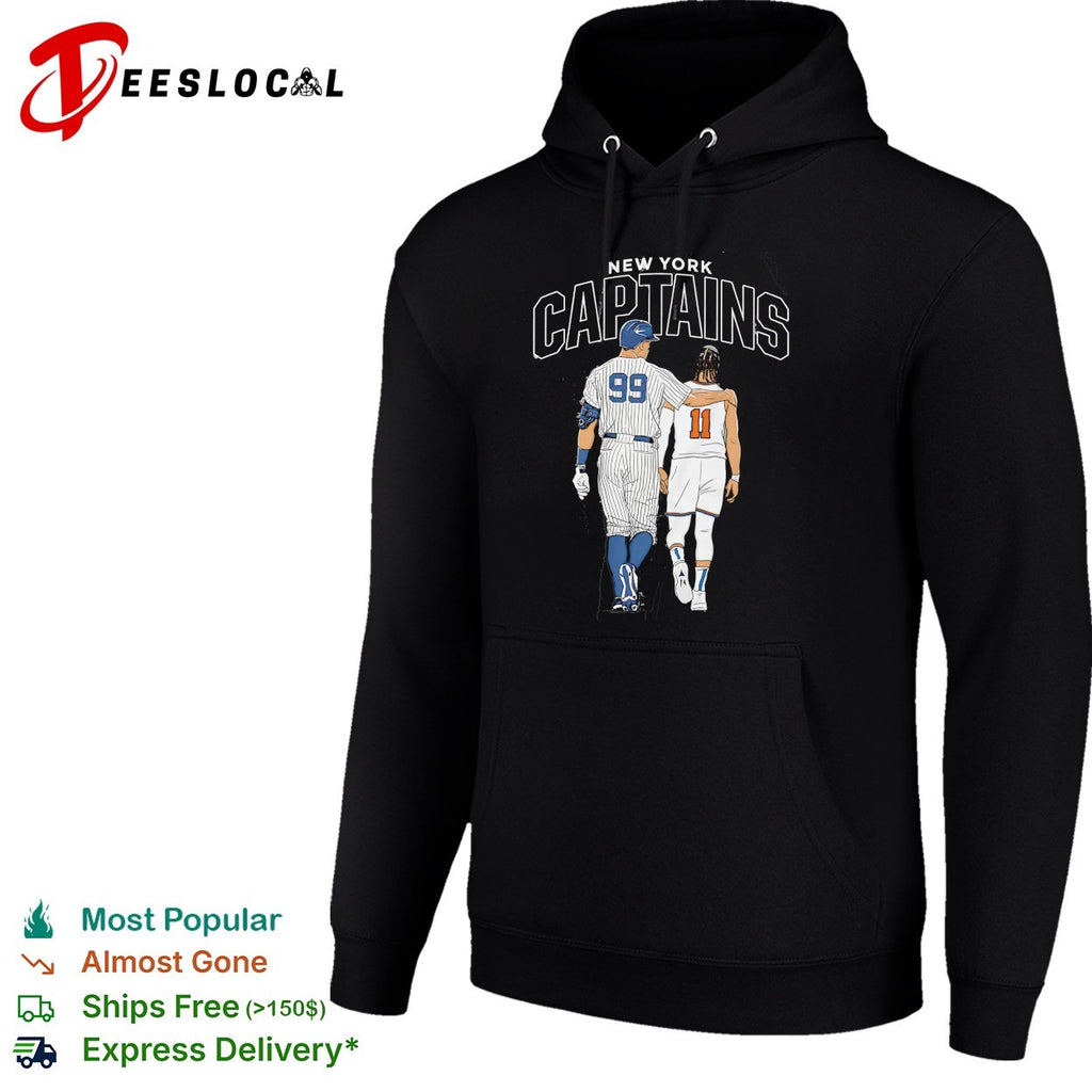 New York captains baseball and basketball players walking shirt