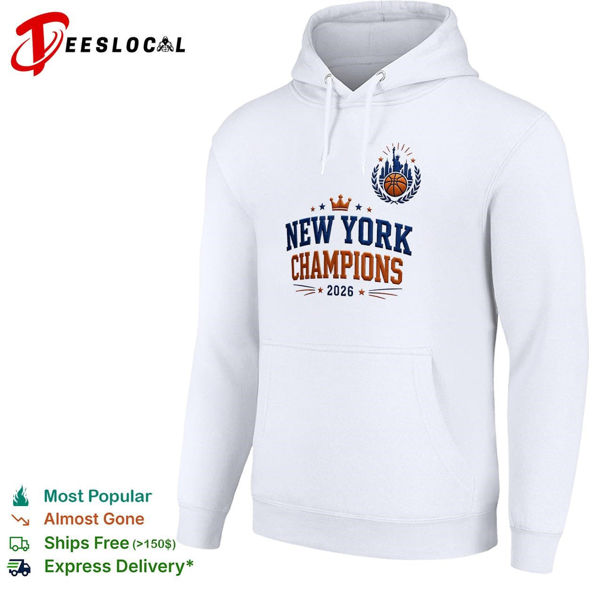 New York champions 2026 crown baseball shirt
