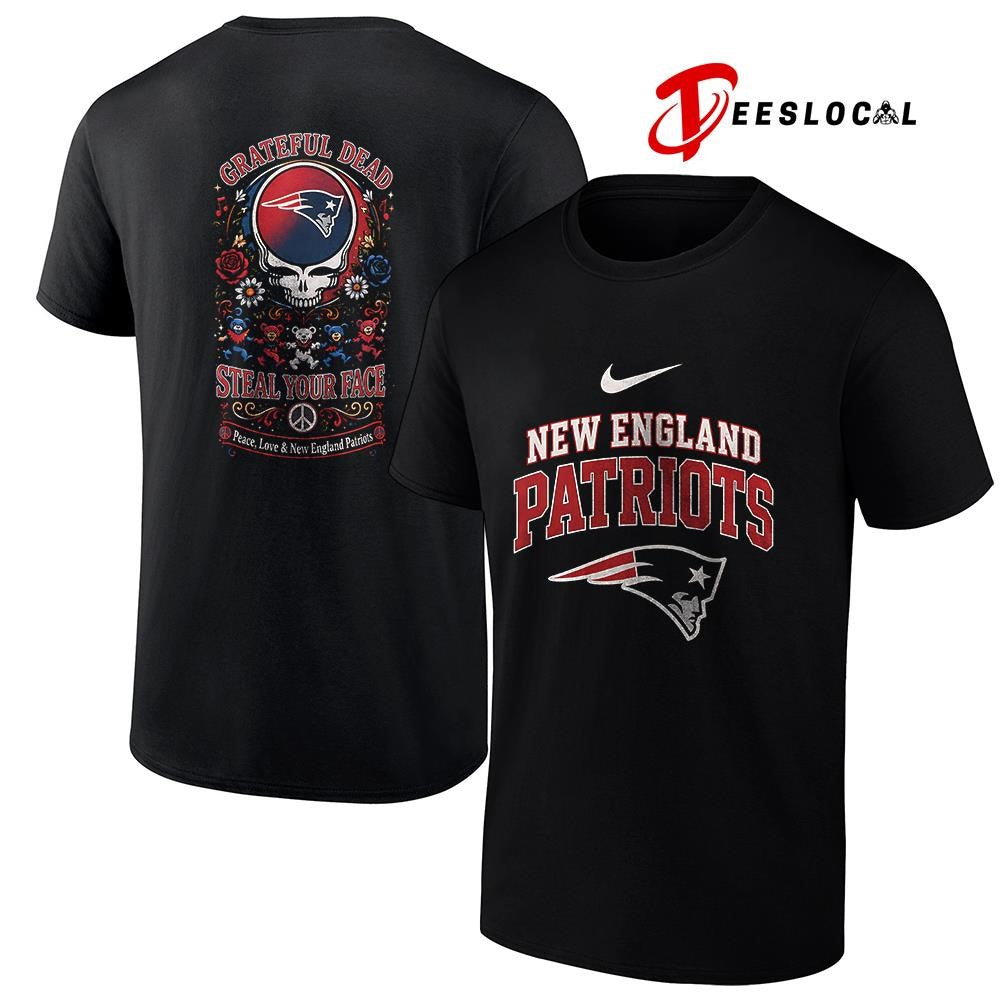NewEnglandPatriotsxGratefulDeadstealyourfacepeacelovelogoshirt