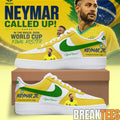 Neymar Is Back – Brazil National Team World Cup 2026 Custom Air Force 1 Shoes
