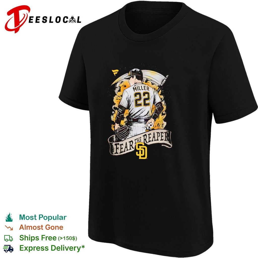 Nick Martinez San Diego Padres MLB Fear the Reaper Baseball Shirt