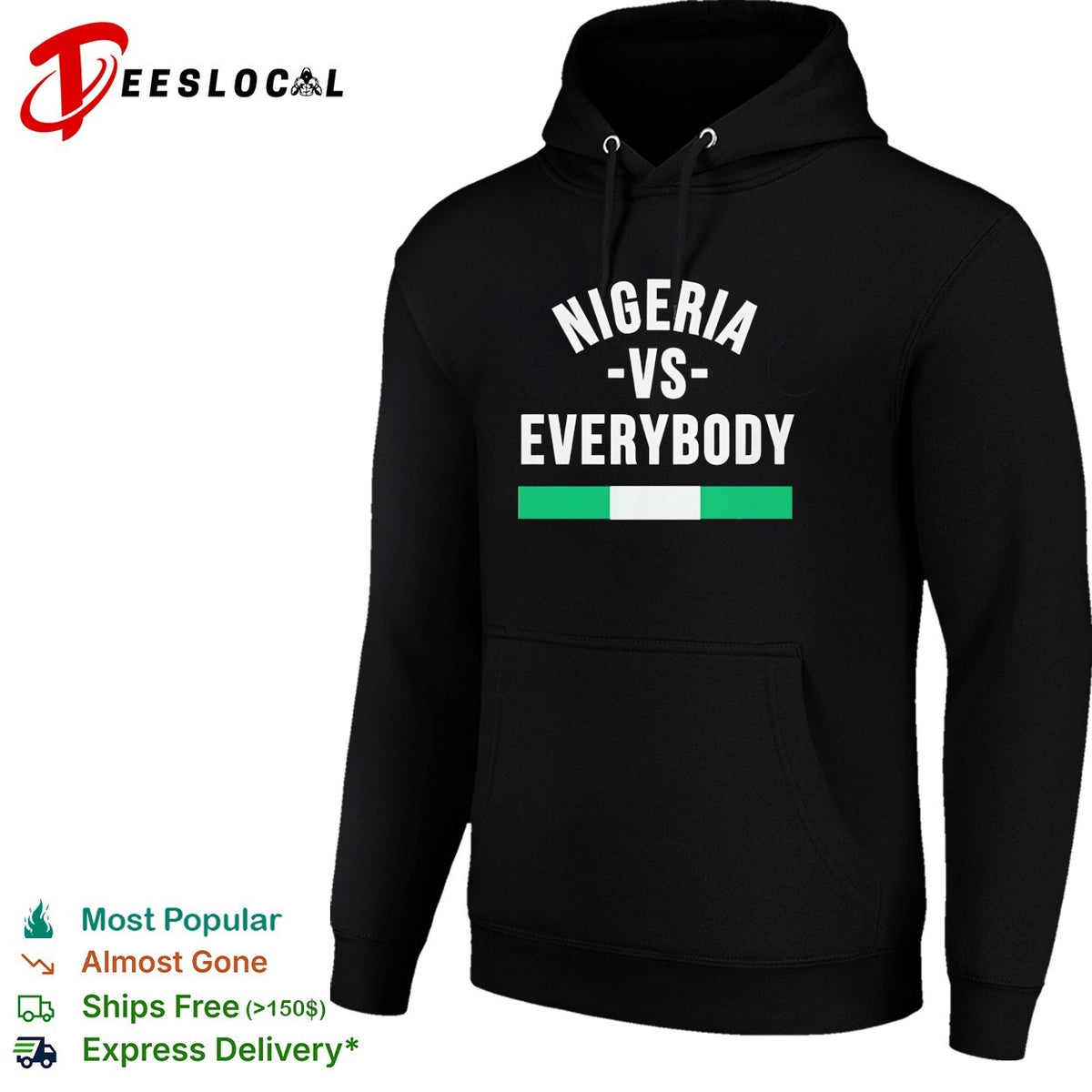 Nigeria vs everybody flag soccer pride shirt