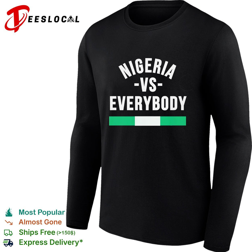 Nigeria vs everybody flag soccer pride shirt