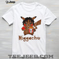 Niggachu Cartoon Mascot Fried Chicken Graphic T Shirt